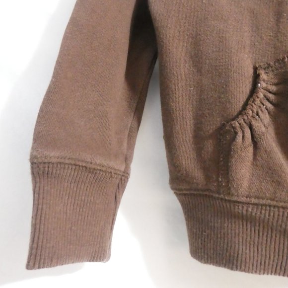 Retro OLD NAVY | 3T | Brown Hooded Zip-Up Sweatshirt Jacket | NWOT - Picture 8 of 16